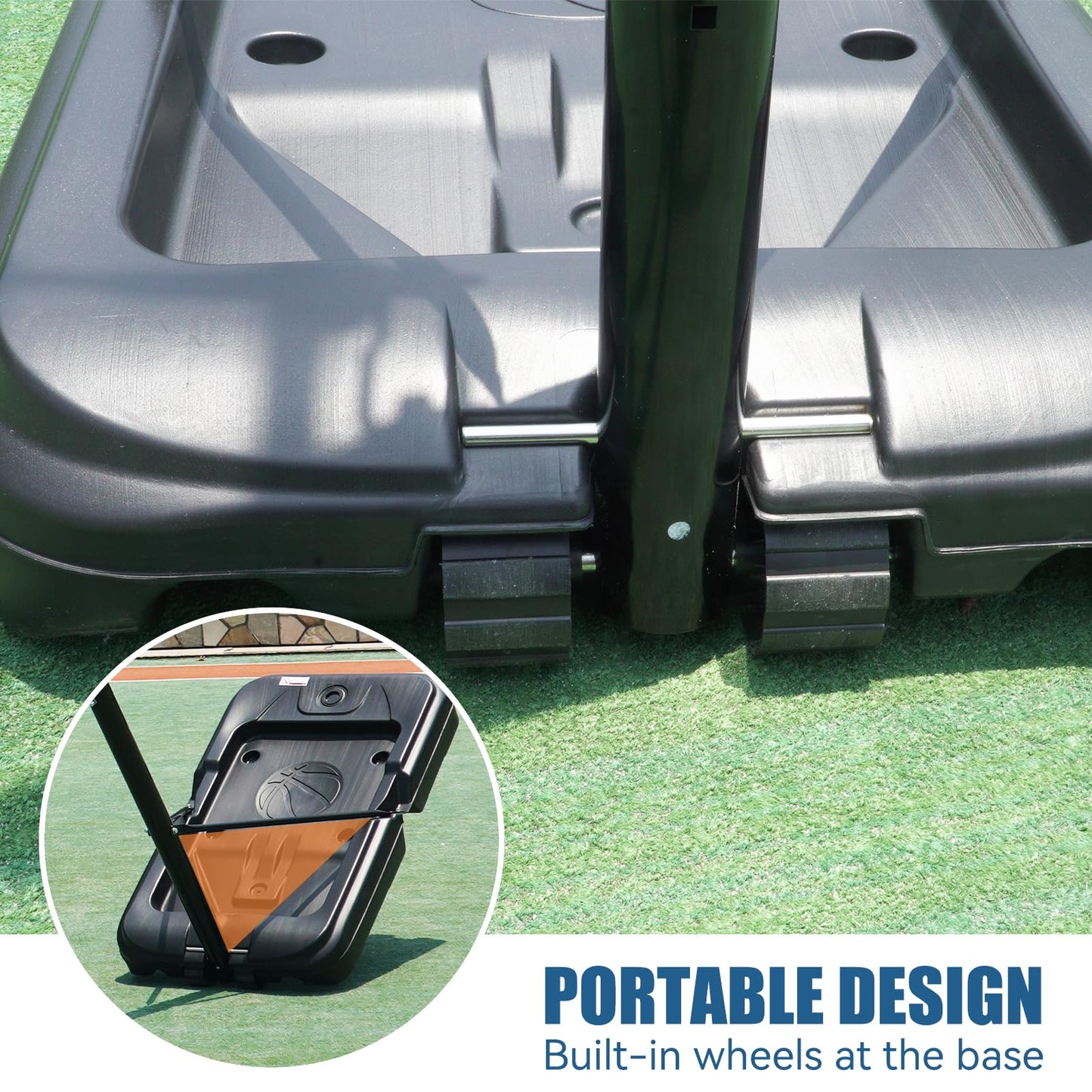 WIN.MAX Basketball Stand 4.76ft-10ft Adjustable Basketball Hoop